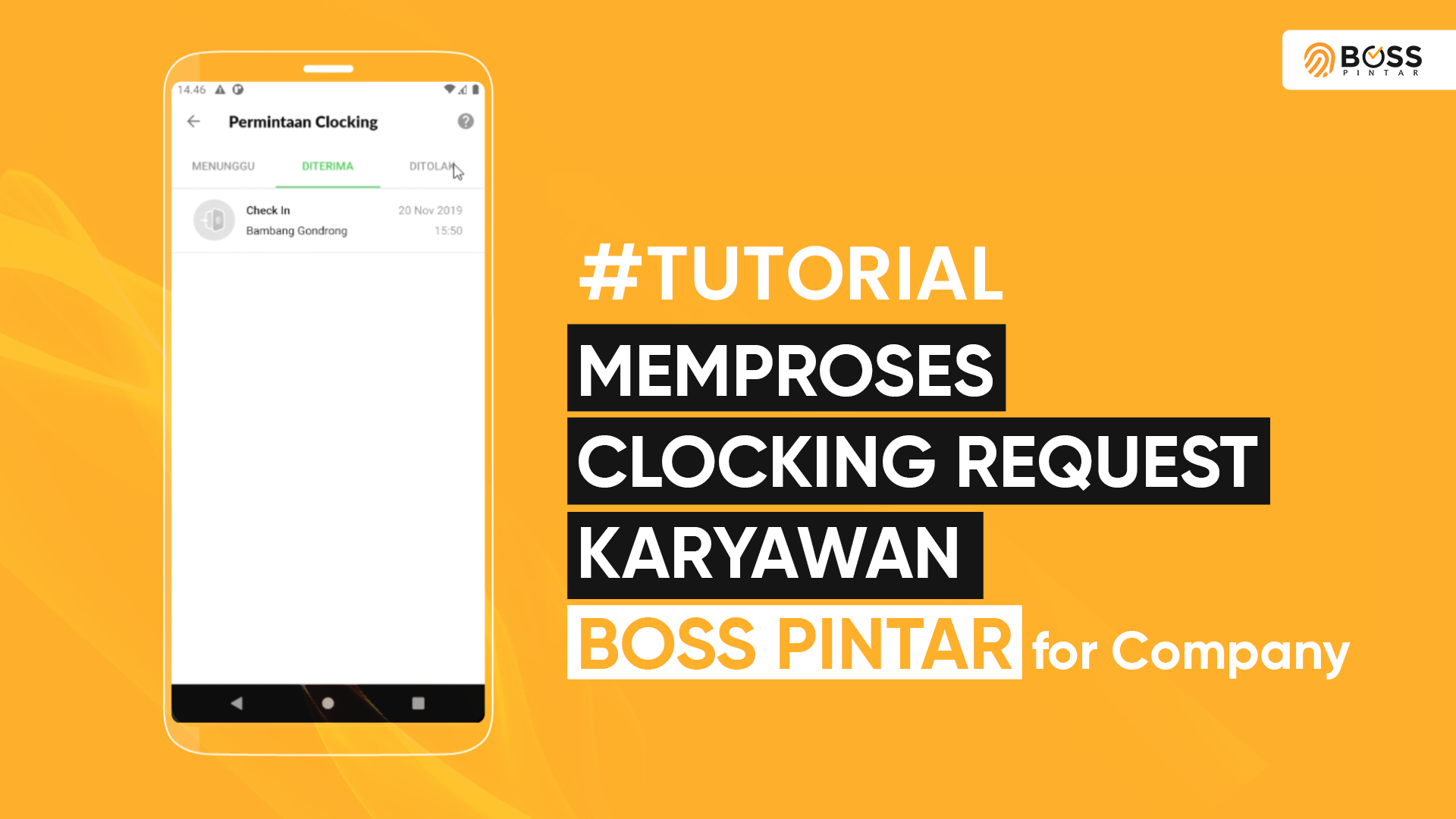 BOSS Pintar Company | Bagaimana Memproses Pengajuan Clocking Request Karyawan?